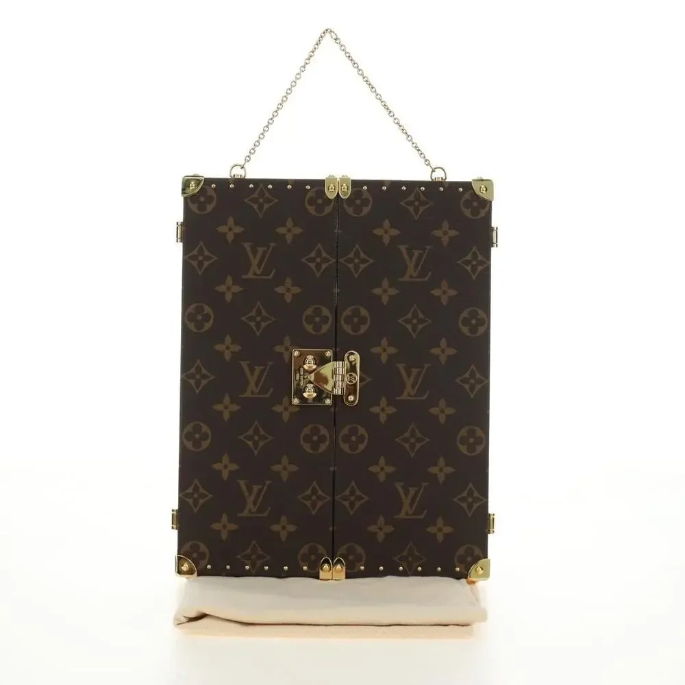 Louis Vuitton Monogram Home Mirror Trunk Hand Brown